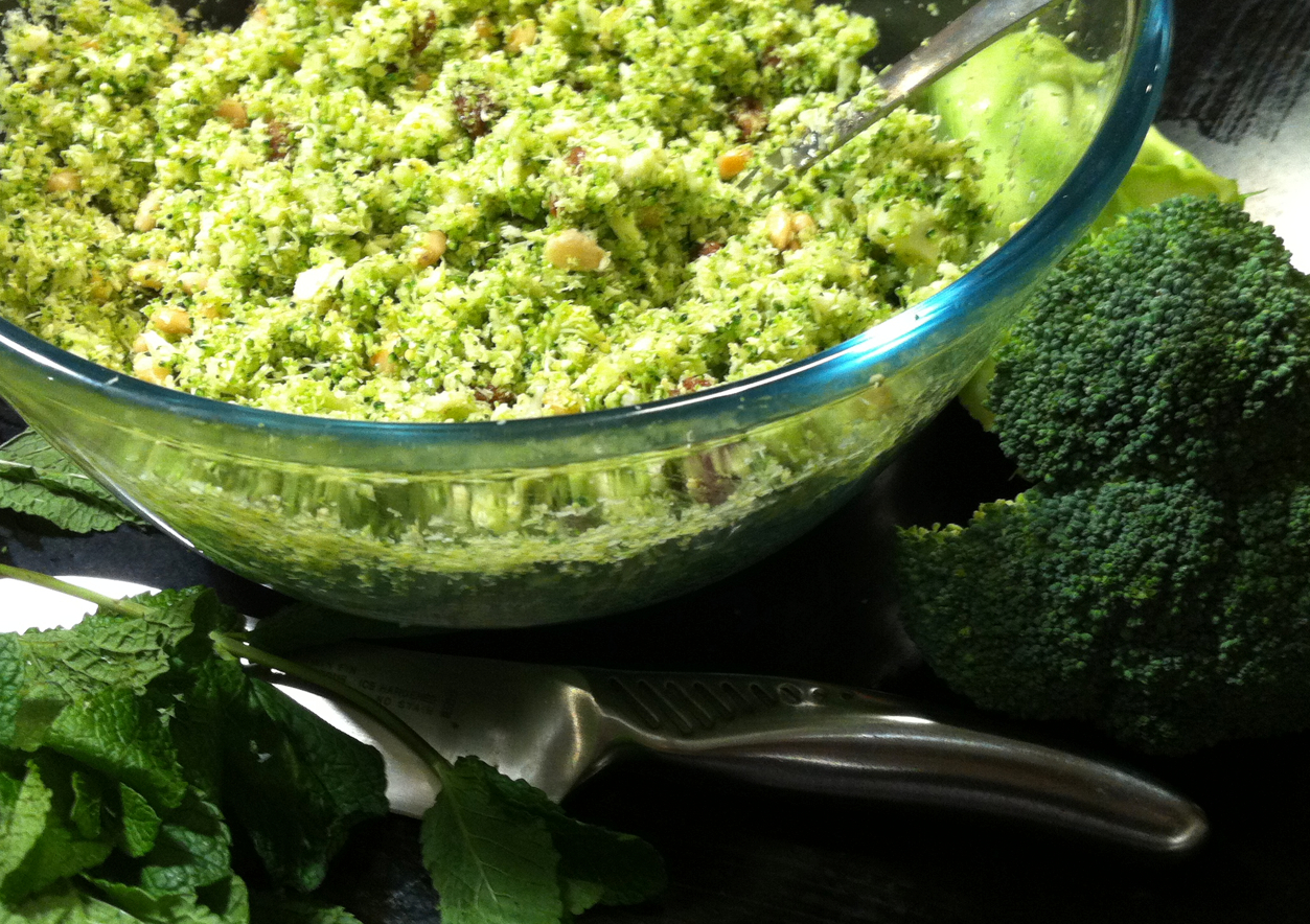raw broccoli couscous