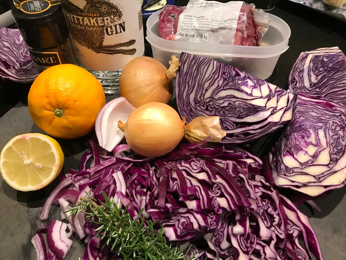 Red Cabbage with Gin and Orange